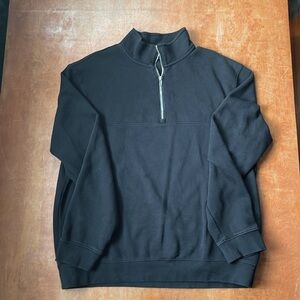 H&M Relaxed-Fit Quarter Zip Sweatshirt — XL